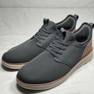 Vilocy Men's Sneakers Gray Knit Casual Lace Up Comfort Shoes Size 13